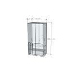  HAPPY FURNITURE , Tủ quần áo 2 cánh mở - JOVIE , TCM_166 , 90cm x 54cm x 180cm 