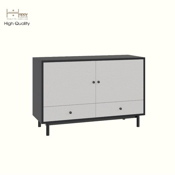  HAPPY FURNITURE , Tủ lưu trữ 2 ngăn kéo 2 cửa mở - LIVIK, TCM_234 , 110cm x 40cm x 72cm DxRxC 