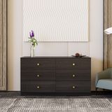  HAPPY FURNITURE , Tủ lưu trữ 6 ngăn kéo - JOVIE , THK_152 , 140cm x 45cm x 75cm 