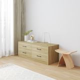  HAPPY FURNITURE , HEINEE - Tủ lưu trữ 4 ngăn kéo, THK_237 , 120cm x 45cm x 46cm DxRxC, sản phẩm phổ thông 