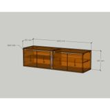  HAPPY FURNITURE , Kệ TV 4 cửa mở - ELIS , KTV_119 , 160cm x 45cm x 45cm DxRxC 
