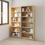  HAPPY FURNITURE , Combo 2 kệ sách 6 tầng - CATY , KSA_088, 160cm x 28cm x 202cm DxRxC 