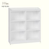  HAPPY FURNITURE , Kệ lưu trữ 6 ngăn - WINNI , KSA_049 , 90cm x 28cm x 98cm 
