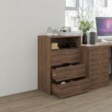  HAPPY FURNITURE , Tủ lưu trữ 3 ngăn kéo - LAYLA , THK_332 , 65cm x 40cm x 93cm DxRxC 