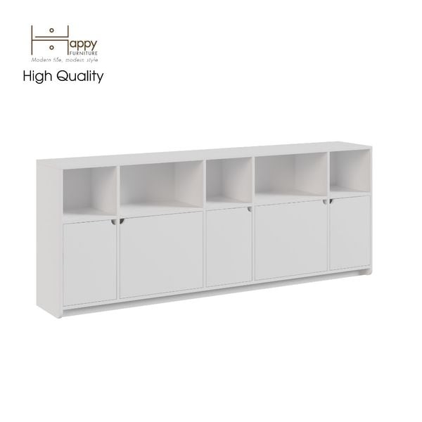  HAPPY FURNITURE , Tủ lưu trữ 5 cửa mở - CIRCLE , TCM_071 , 200cm x 34cm x 78cm 