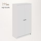  HAPPY FURNITURE , kệ sách 3 tầng 2 cửa mở - CATY , KSA_003 , 60cm x 30cm x 109cm 