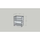  HAPPY FURNITURE , HEINEE - Tủ lưu trữ 4 ngăn kéo, THK_232 , 60cm x 40cm x 69cm DxRxC, sản phẩm phổ thông 