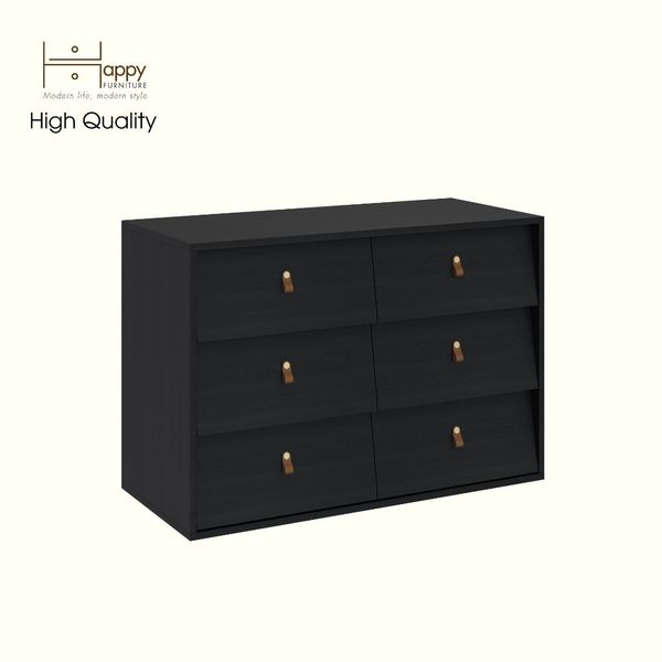  HAPPY FURNITURE , Tủ lưu trữ 6 ngăn kéo - CALYN , THK_314 , 100cm x 45cm x 69cm DxRxC 