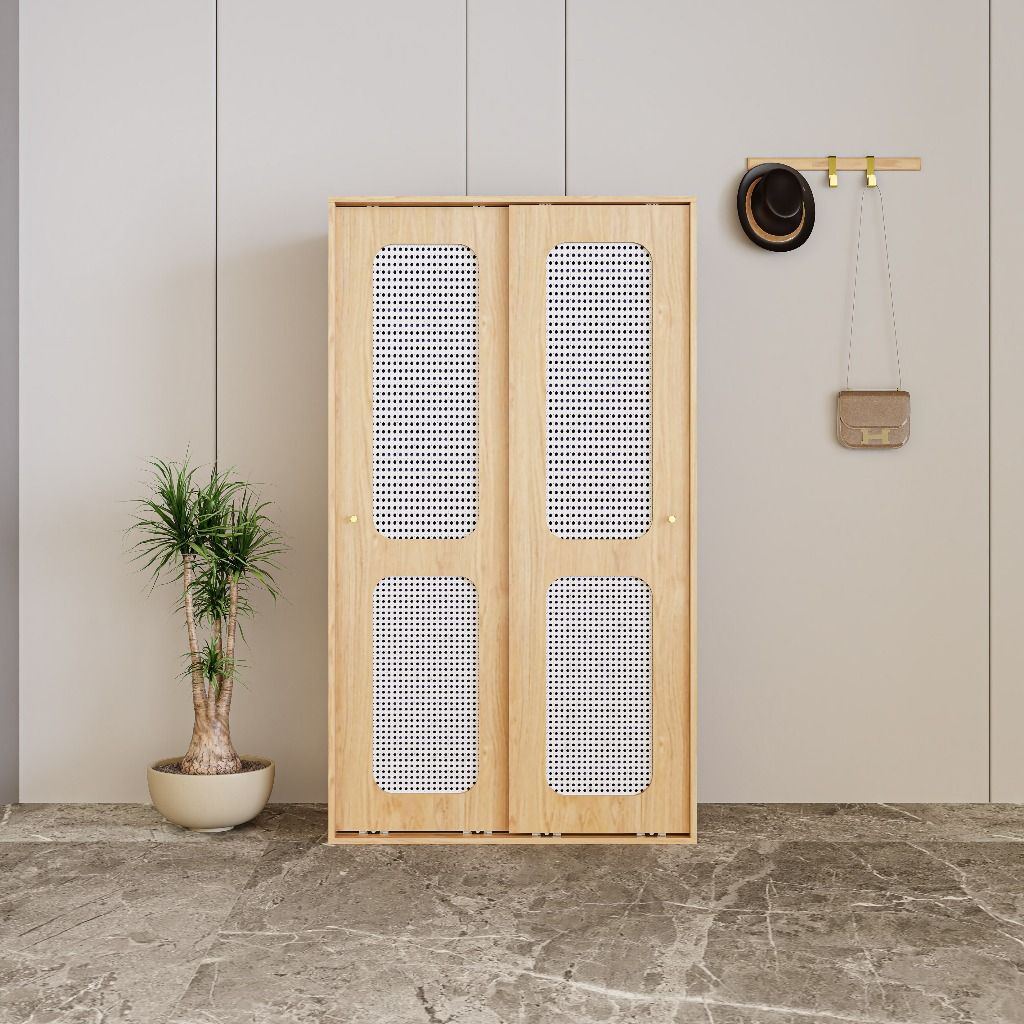  HAPPY FURNITURE , Tủ quần áo cửa lùa - MEYDAN , TCL_008 , 100cm x 58cm x 176cm 