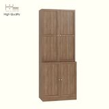  HAPPY FURNITURE , Kệ sách 4 cửa mở - LILY , KSA_045 , 81cm x 47cm x 212cm 
