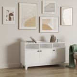  HAPPY FURNITURE , Tủ lưu trữ 3 cửa mở - KINA , TCM_040 , 124cm x 40cm x 72cm 