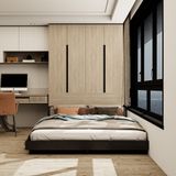  HAPPY FURNITURE , Giường ngủ bệt - MAVIS , GNG_146 GNG_147 GNG_148 GNG_149 , 205x21cm 