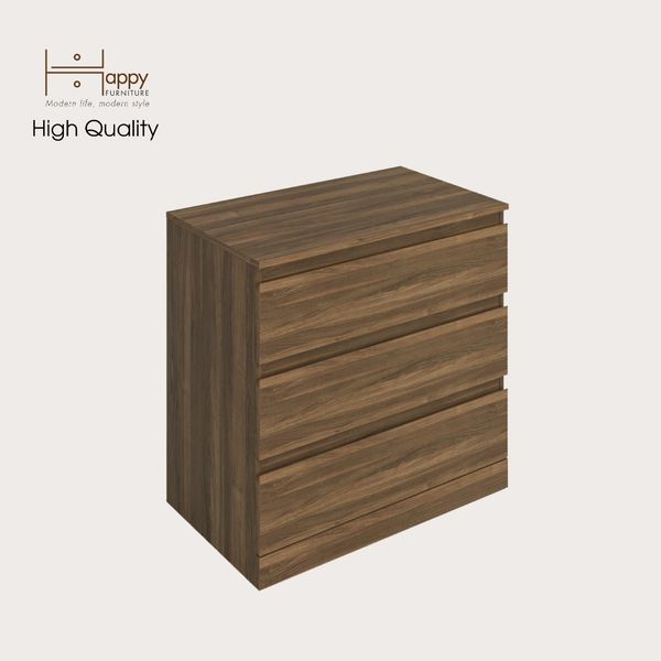  HAPPY FURNITURE , Tủ 3 ngăn kéo - DOOBIE , THK_003 , 80cm x 48cm x 78cm 