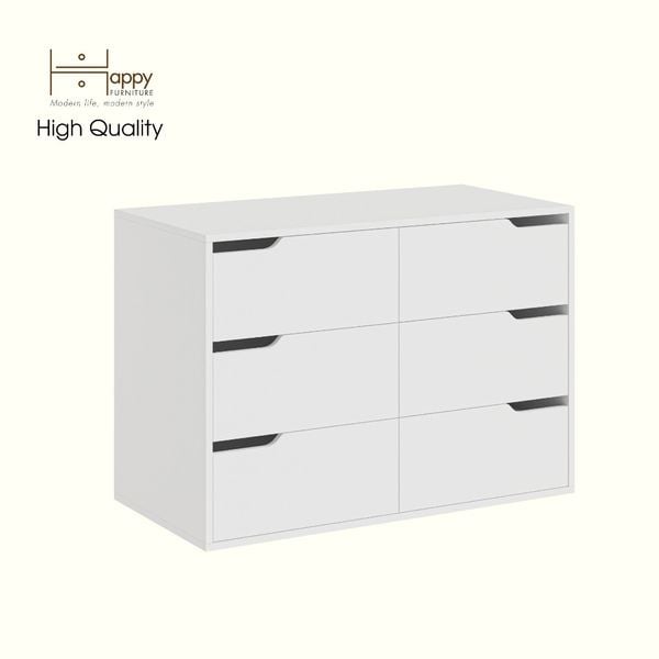  HAPPY FURNITURE , Tủ lưu trữ 6 ngăn kéo - ASO, THK_341 , 100cm x 50cm x 70cm DxRxC 