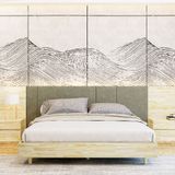 HAPPY FURNITURE , Gỗ tự nhiên , Giường ngủ chân gỗ - FARAH, GNG_178 GNG_179 GNG_180 GNG_181 , 204x27cm 