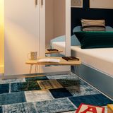  HAPPY FURNITURE , Bàn gấp gọn gỗ công nghiệp MDF chống ẩm cao cấp , BAN_G01 , 60cm x 40cm x 30cm 