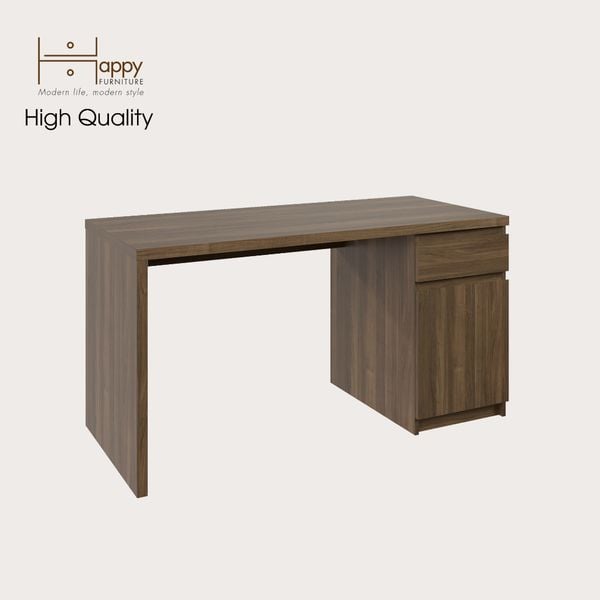  HAPPY FURNITURE , Bàn làm việc 2 ngăn đựng đồ -DOOBIE , BAN_002 , 140cm x 60cm x 73cm 