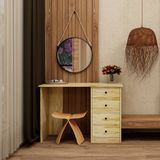  HAPPY FURNITURE , Gỗ tự nhiên , Bàn trang điểm 4 ngăn kéo - FARAH , BAN_098 , 110x45x75cm 
