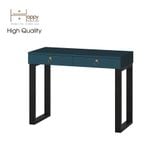  HAPPY FURNITURE , Bàn trang điểm chân sắt 2 ngăn kéo - WESLEY , BAN_011 , 100cm x 45cm x 75cm 