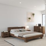  HAPPY FURNITURE , Giường 2 cánh lùa - ALVA , GNG_206 GNG_207 GNG_208 GNG_209, 227cm x 30cm 