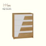  HAPPY FURNITURE , Tủ lưu trữ 4 ngăn kéo - PONIX , THK_112 , 60cm x 32cm x 74cm 