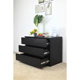  HAPPY FURNITURE , Tủ đựng đồ 3 ngăn kéo - OLA , THK_088 , 80cm x 45cm x 60cm 