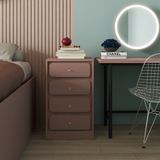  HAPPY FURNITURE , Tủ đựng đồ 4 ngăn kéo - SWEETY , THK_083 , 45cm x 50cm x 75cm 