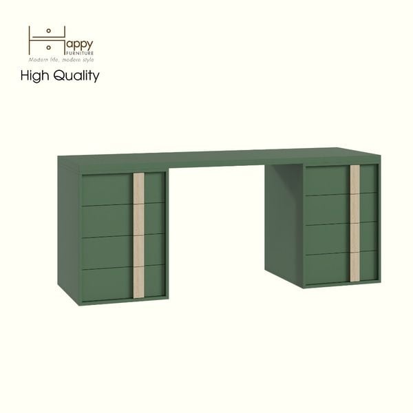  HAPPY FURNITURE , Bàn làm việc 8 ngăn kéo - SPACE, BAN_145 , 180cm x 59cm x 75cm DxRxC 
