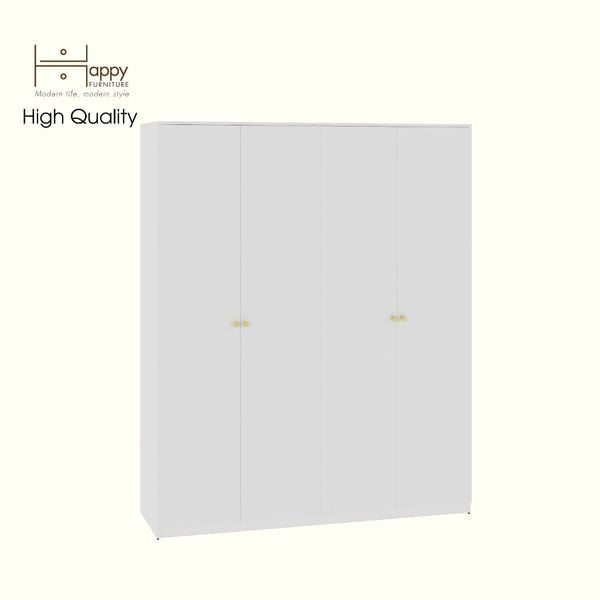  HAPPY FURNITURE , Tủ quần áo 4 cánh mở - JOVIE , TCM_167 , 180cm x 54cm x 220cm 