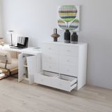  HAPPY FURNITURE , Tủ lưu trữ 8 ngăn kéo - DALEY ,THK_343 , 100cm x 45cm x 100cm DxRxC 