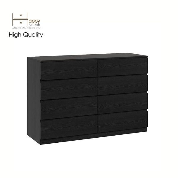  HAPPY FURNITURE , Tủ lưu trữ 8 ngăn kéo - OLA , THK_086 , 128cm x 45cm x 86cm 