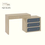  HAPPY FURNITURE , Bàn trang điểm 5 ngăn kéo - BANA , BAN_070 , 148cm x 45cm x75cm 