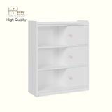  HAPPY FURNITURE , Tủ lưu trữ 3 cửa mở cho trẻ em - KID , TLT_009 , 80cm x 32cm x 100cm 