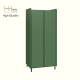  HAPPY FURNITURE , Tủ quần áo 2 cửa mở chân sắt - LAVIA , TCM_170 , 80cm x 59cm x 180cm 