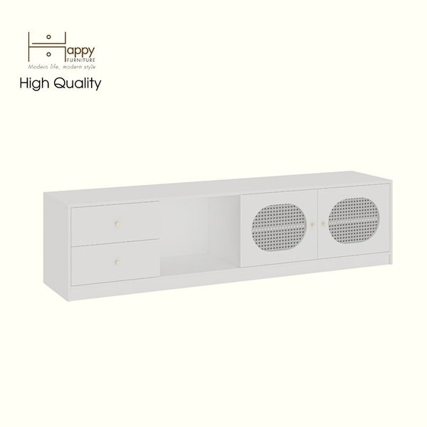  HAPPY FURNITURE , Kệ TV 2 cửa mở 2 ngăn kéo - MAY , KTV_096 , 200cm x 45cm x 50cm DxRxC 