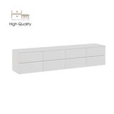  HAPPY FURNITURE , Kệ TV 8 ngăn kéo treo tường - OLA , KTV_024 , 200cm x 40cm x 42cm 