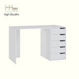  HAPPY FURNITURE , Bàn làm việc 5 ngăn kéo - ASO, BAN_148 , 120cm x 59cm x 75cm DxRxC 