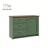  HAPPY FURNITURE , Tủ lưu trữ 3 ngăn kéo 1 cửa mở - NOMIA , THK_063 , 90cm x 35cm x 64cm 