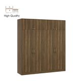  HAPPY FURNITURE , Tủ quần áo 2mx2m2 - ELEGANT , TCM_047 , 200cm x 54cm x 220cm 