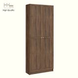  HAPPY FURNITURE , Kệ sách 6 tầng 2 cửa mở - CATY , KSA_058 , 80cm x 30cm x 202cm 