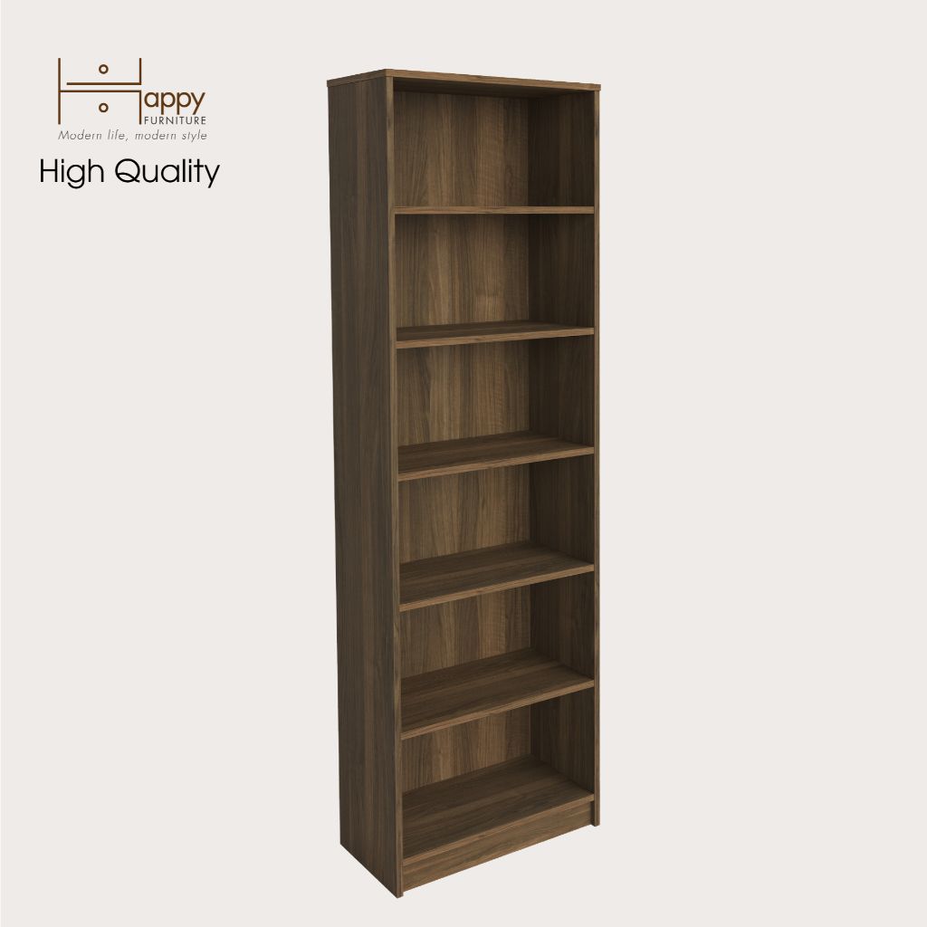  HAPPY FURNITURE , kệ sách 6 tầng - CATY , KSA_002 , 60cm x 28cm x 189cm 