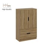  HAPPY FURNITURE , Tủ đựng đồ 2 ngăn kéo - DASH , TCM_027 , 70cm x 35cm x 112cm 