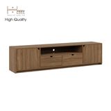  HAPPY FURNITURE , Kệ TIVI 2 cánh mở 2 ngăn kéo - CIRCLE , KTV_018 , 200cm x 40cm x 48cm 