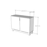  HAPPY FURNITURE , Tủ lưu trữ 2 cánh mở - MOLLY , TCM_103 , 120cm x 40cm x 90cm 