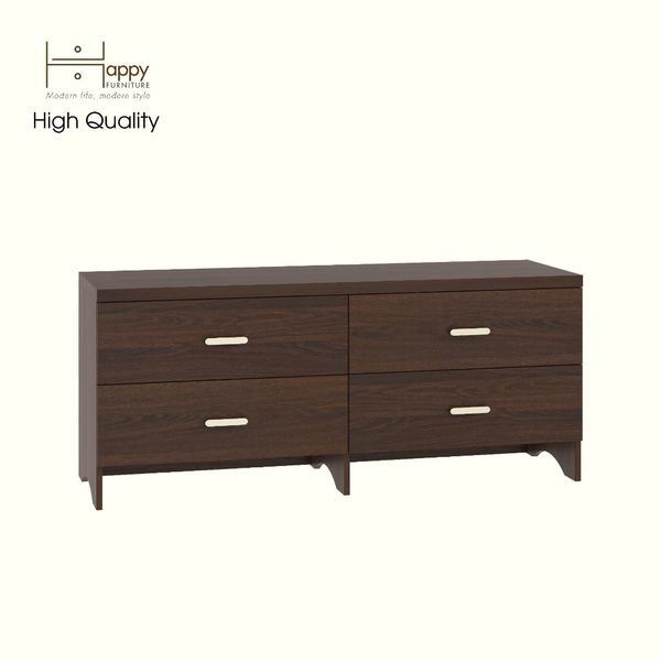  HAPPY FURNITURE , Tủ lưu trữ 6 ngăn kéo - CHEVY, THK_266 , 140cm x 45cm x 60cm DxRxC 