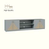  HAPPY FURNITURE , Kệ TV 4 cửa mở - CHARIS , KTV_029 , 200cm x 40cm x 50cm 