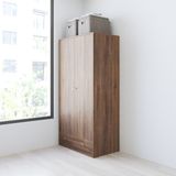  HAPPY FURNITURE , Tủ quần áo 2 cửa mở 1 ngăn kéo - HAPPI, TCM_232 , 90cm x 54cm x 180cm DxRxC 