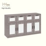  HAPPY FURNITURE , Tủ lưu trữ 4 ngăn kéo 4 cửa mở - TASY ,TLT_063 , 178cm x 50cm x 100cm DxRxC 