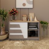  HAPPY FURNITURE , Tủ lưu trữ 3 ngăn kéo - PONIX, THK_115 , 96cm x 32cm x 58cm 