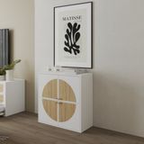  HAPPY FURNITURE , Tủ lưu trữ 4 cửa mở - BANA , TCM_124 , 70cm x 30cm x 70cm 